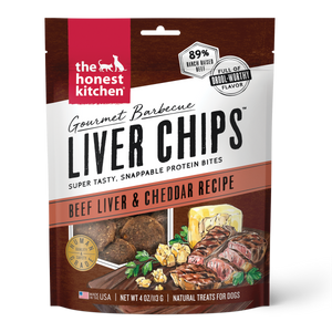 The Honest Kitchen - Gourmet BBQ Liver Chips Beef Liver & Cheddar